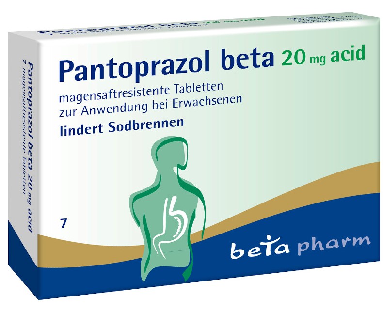 Pantoprazol beta 20mg acid 7 St Tabletten magensaftresistent