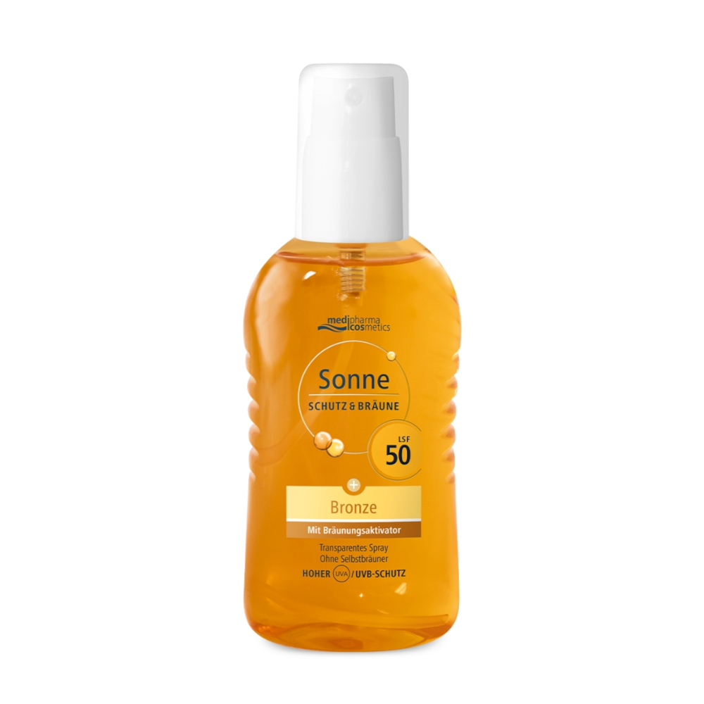 medipharma cosmetics Sonne SCHUTZ & BRÄUNE Bronze LSF 50 Spray 200 ml Spray