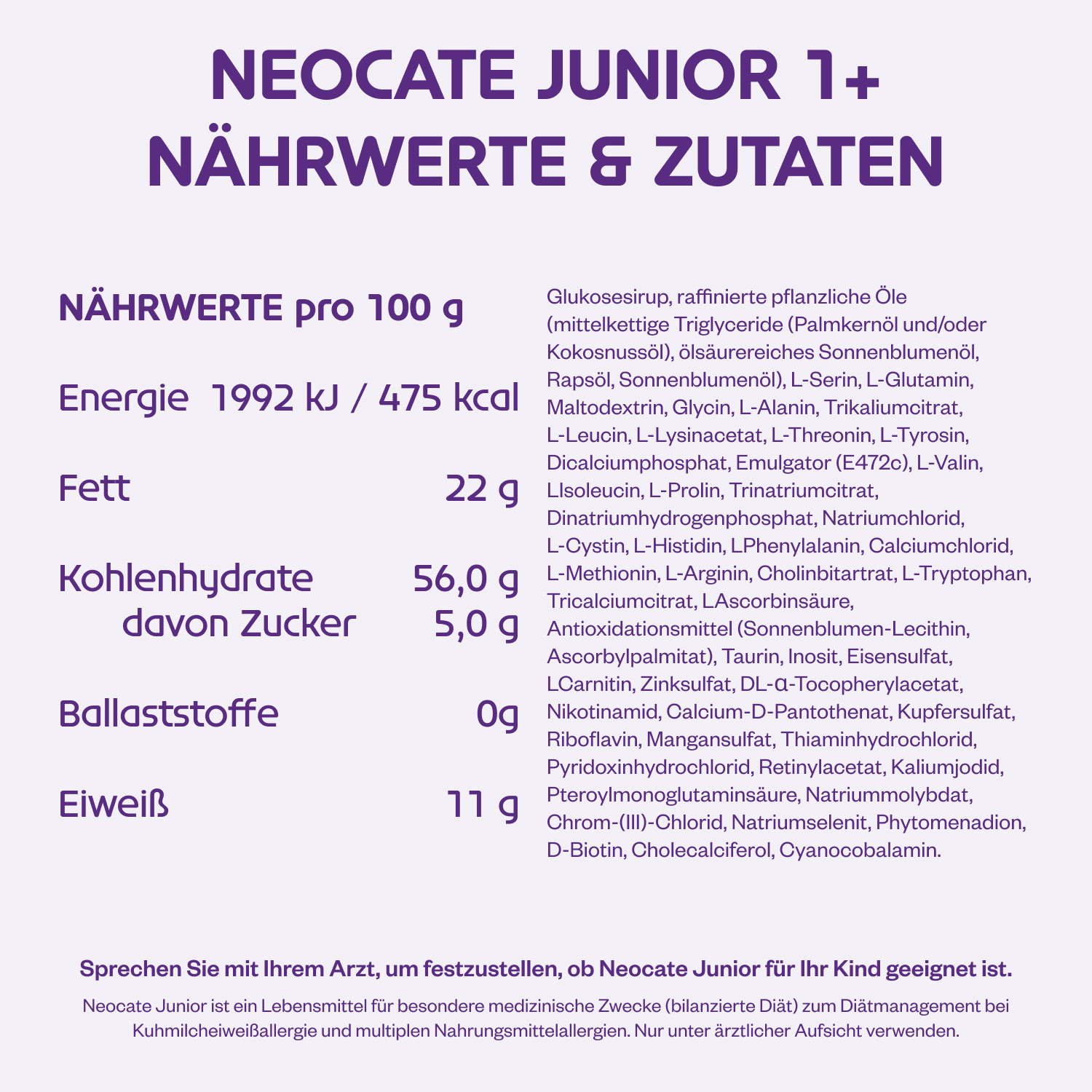 Neocate Junior 400 g Pulver