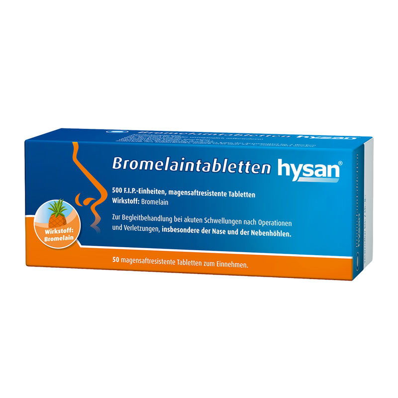 Bromelaintabletten hysan 50 St Tabletten magensaftresistent