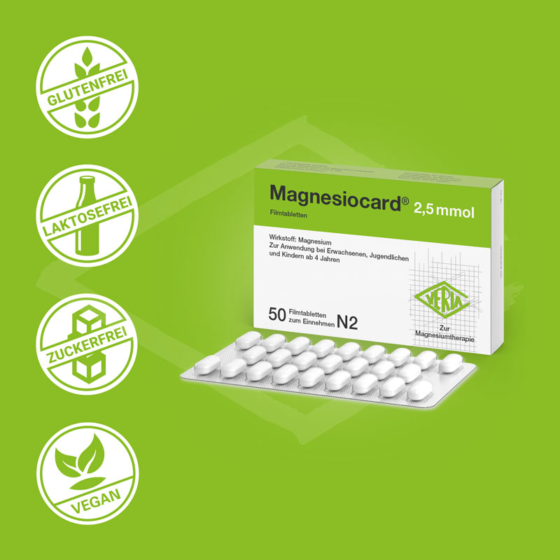 MAGNESIOCARD 2,5 mmol 50 St Filmtabletten