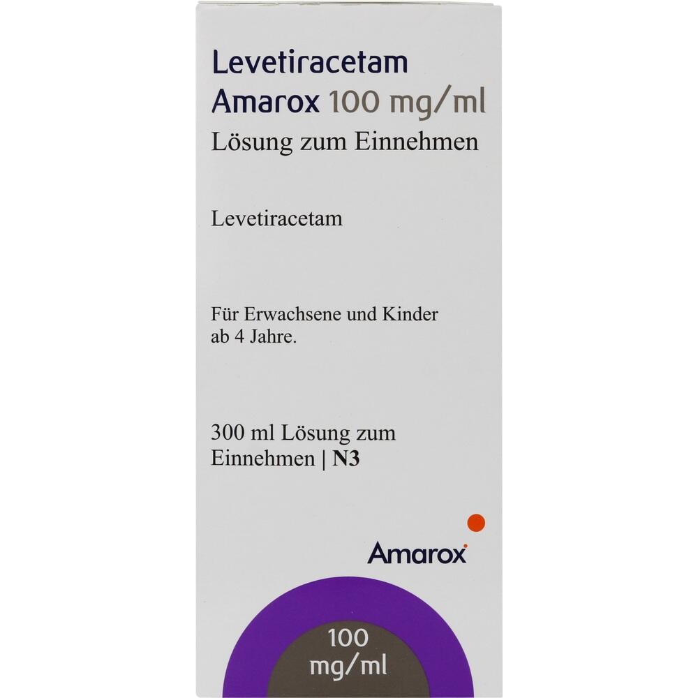 Levetiracetam Amarox 100mg/ml 300 ml Lösung zum Einnehmen
