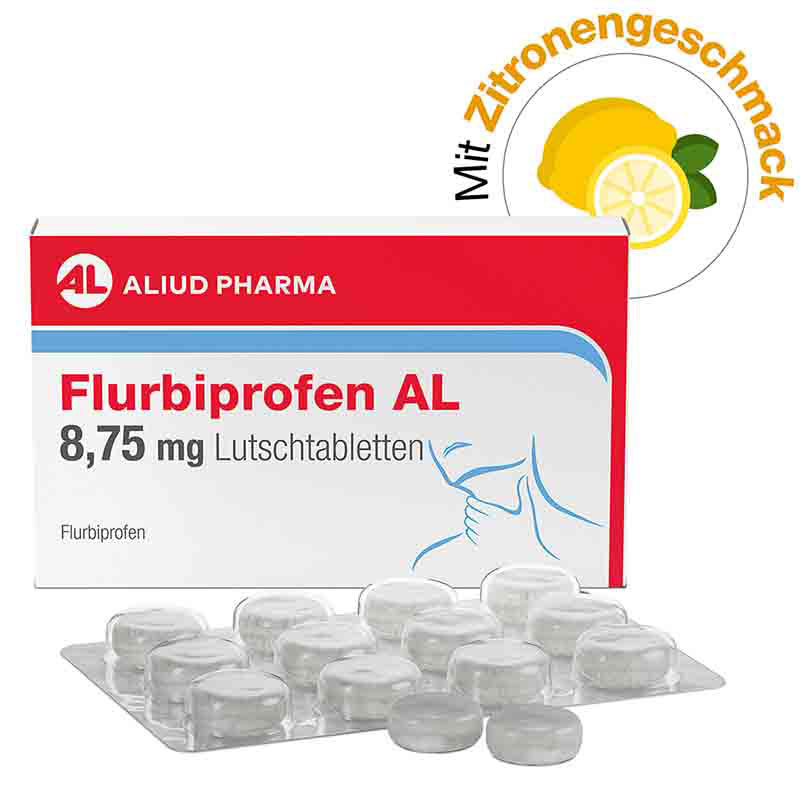 Flurbiprofen AL 8,75 mg Lutschtabletten bei Halsschmerzen