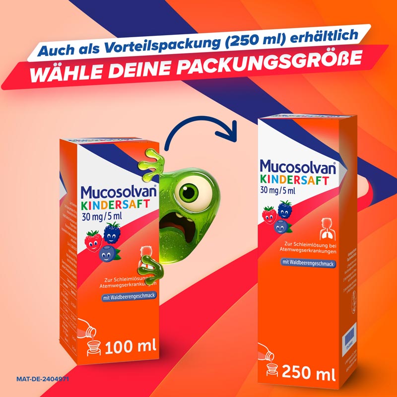 Mucosolvan KINDERSAFT 100 ml Lösung zum Einnehmen
