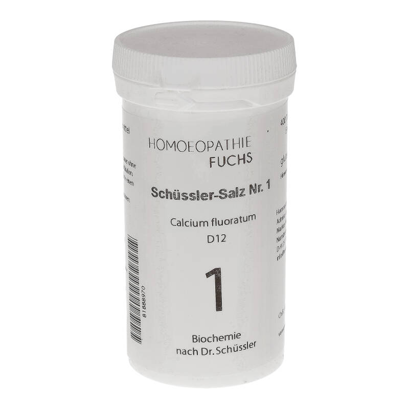 HOMOEOPATHIEFUCHS Schüssler-Salz Nummer 1 Calcium fluoratum D12 Biochemie 400 St Tabletten