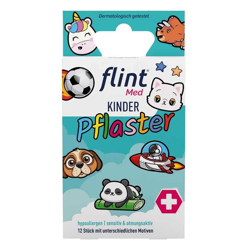 flint Med KINDER Pflaster 12 St Pflaster