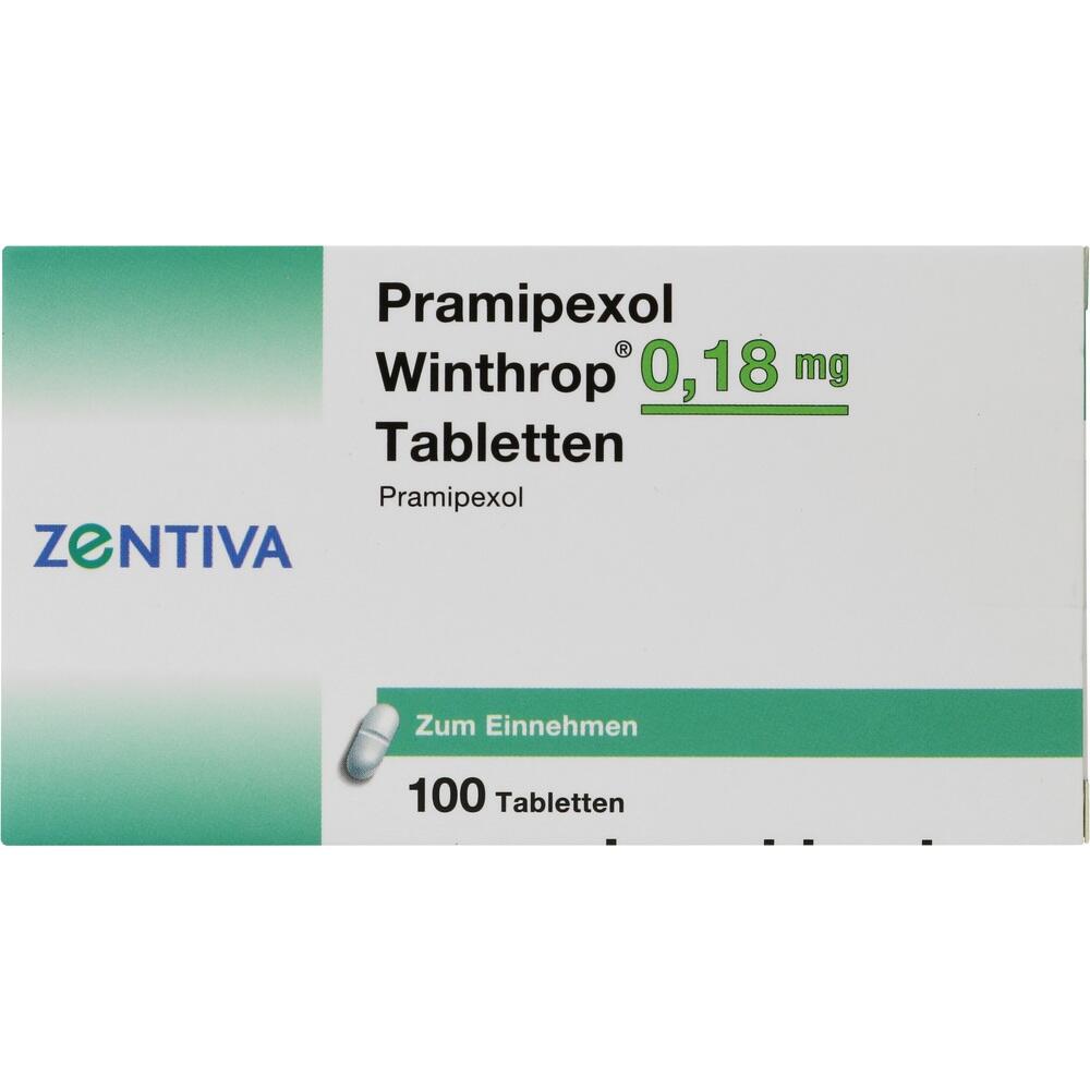 Pramipexol Winthrop 0,18mg 100 St Tabletten