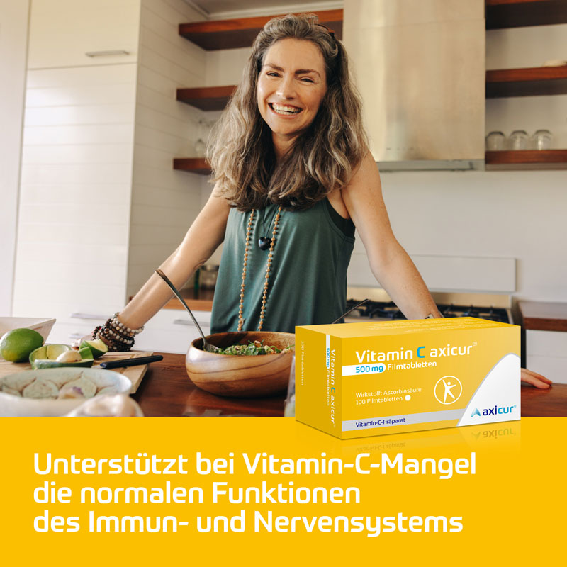 Vitamin C axicur 500 mg Filmtabletten 100 St Filmtabletten