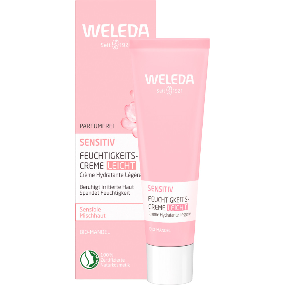 WELEDA Sensitiv Feuchtigkeitscreme Leicht Mandel 30 ml Creme