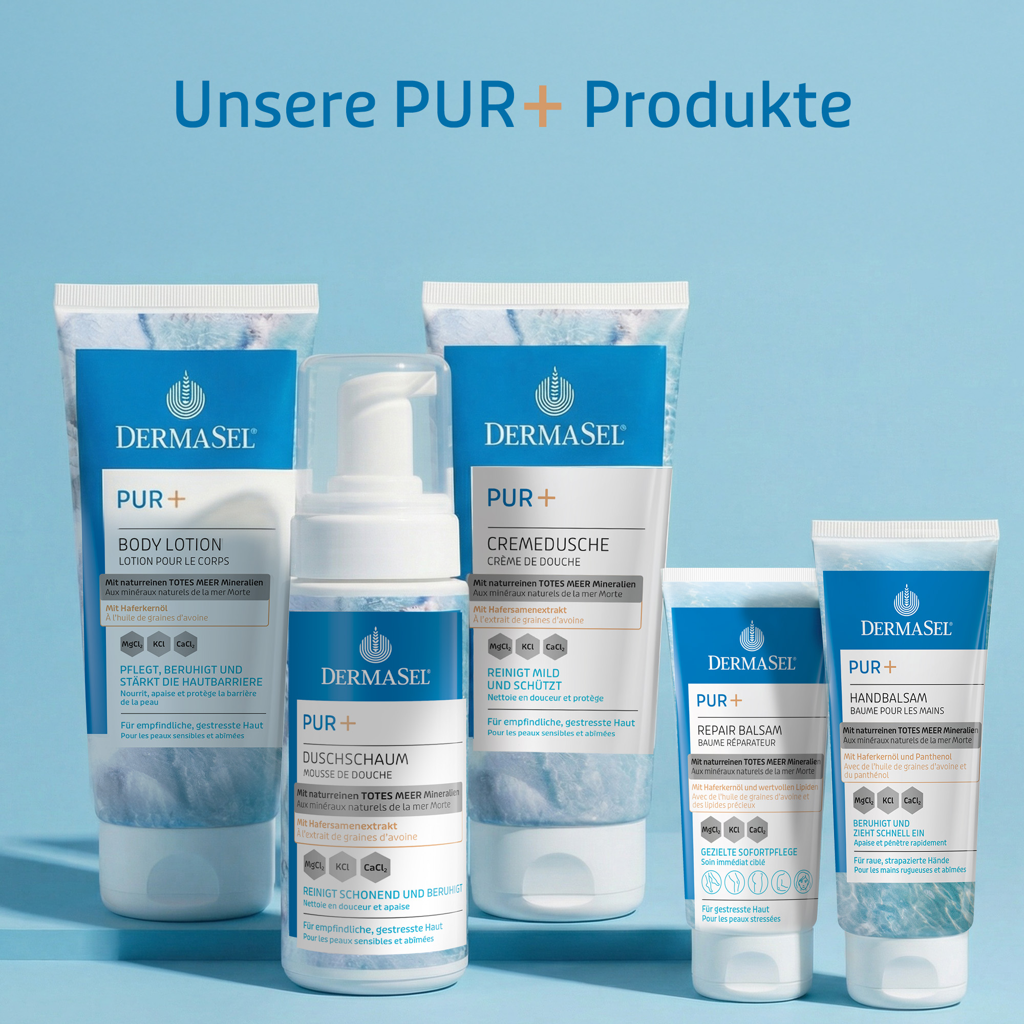 DERMASEL PUR + DUSCHSCHAUM 180 ml Schaum