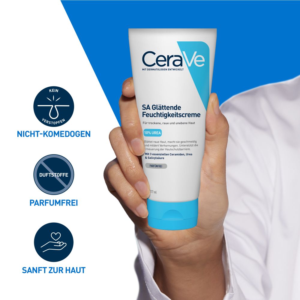 CeraVe SA Urea Glättende Feuchtigkeitscreme 177 ml Creme