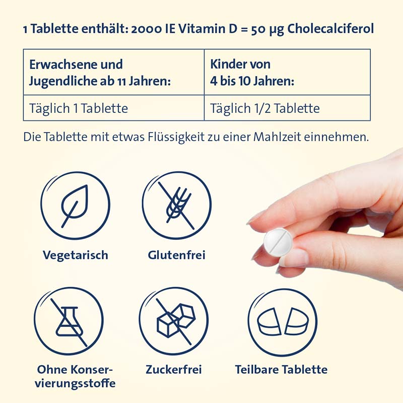 VITAMIN D3 HEVERT 2.000 I.E.  120 St Tabletten
