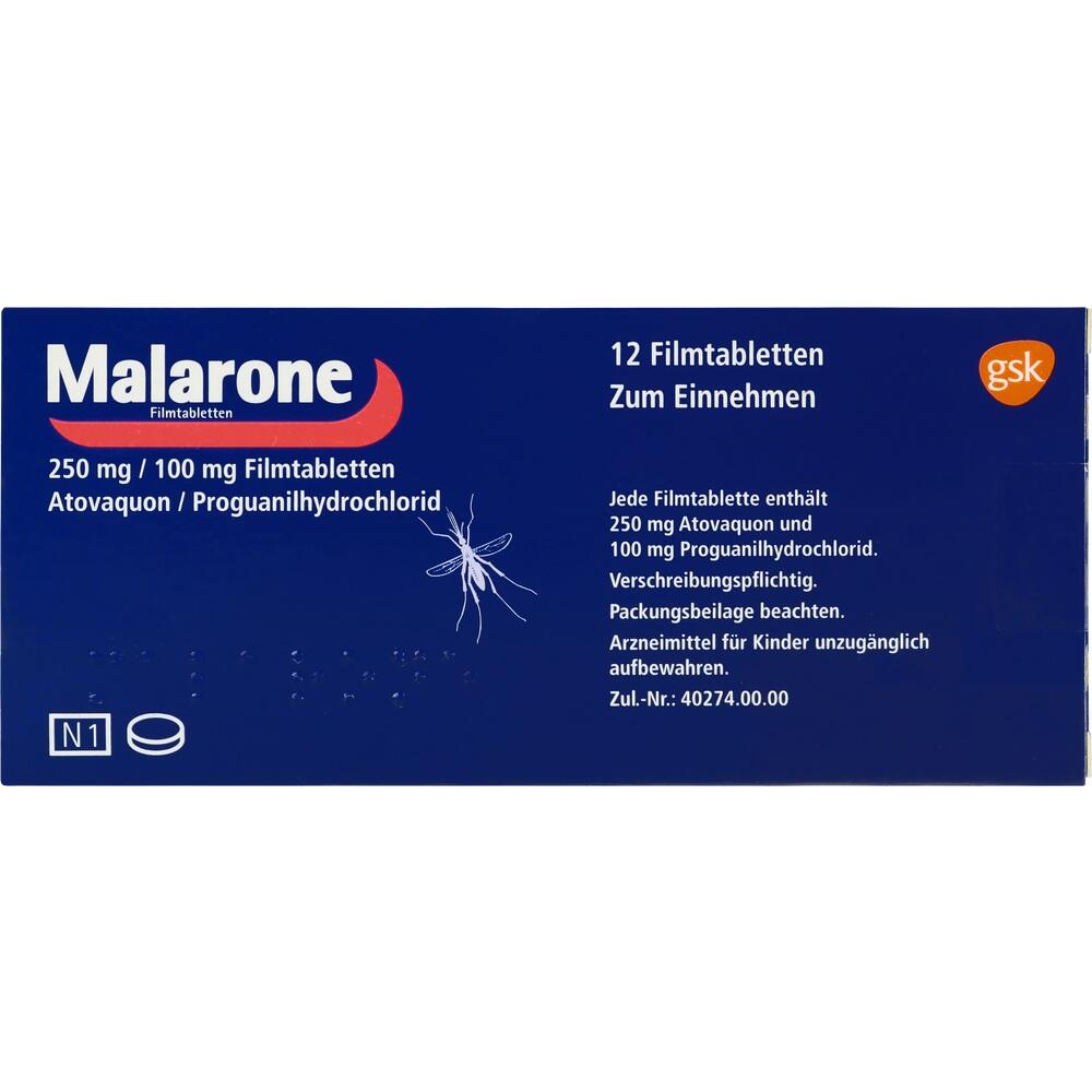 Malarone 250mg/100mg 12 St Filmtabletten