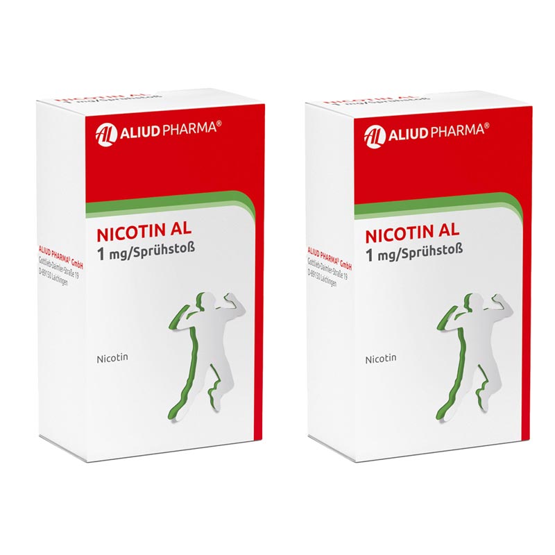 Nicotin AL 1 mg Doppelpack 2X2 St Spray