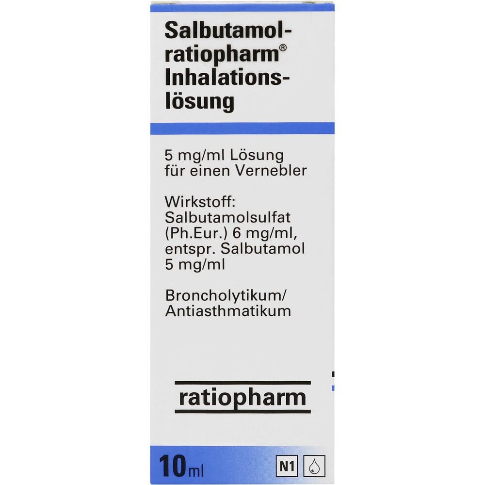 Salbutamol-ratiopharm 10 ml Lösung für einen Vernebler