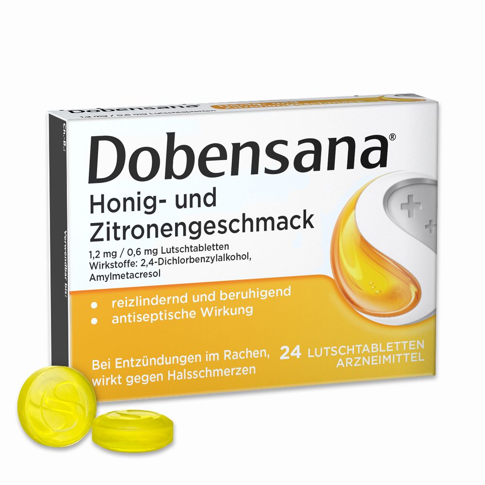 Dobensana Honig- & Zitronengeschmack 24 St Lutschtabletten