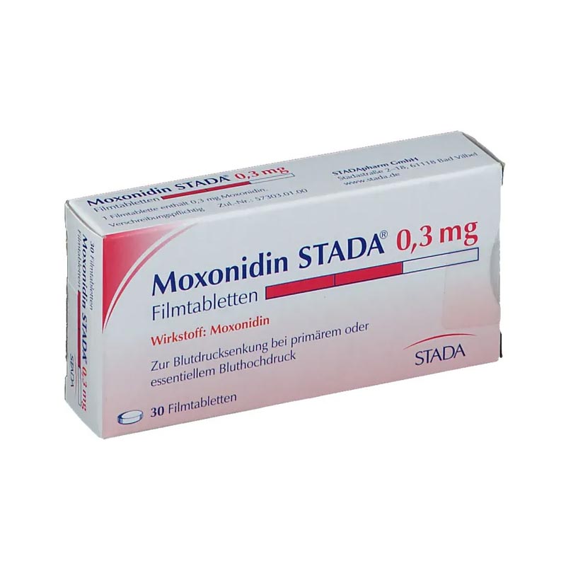 MOXONIDIN STADA 0,3 mg Filmtabletten 30 St Filmtabletten