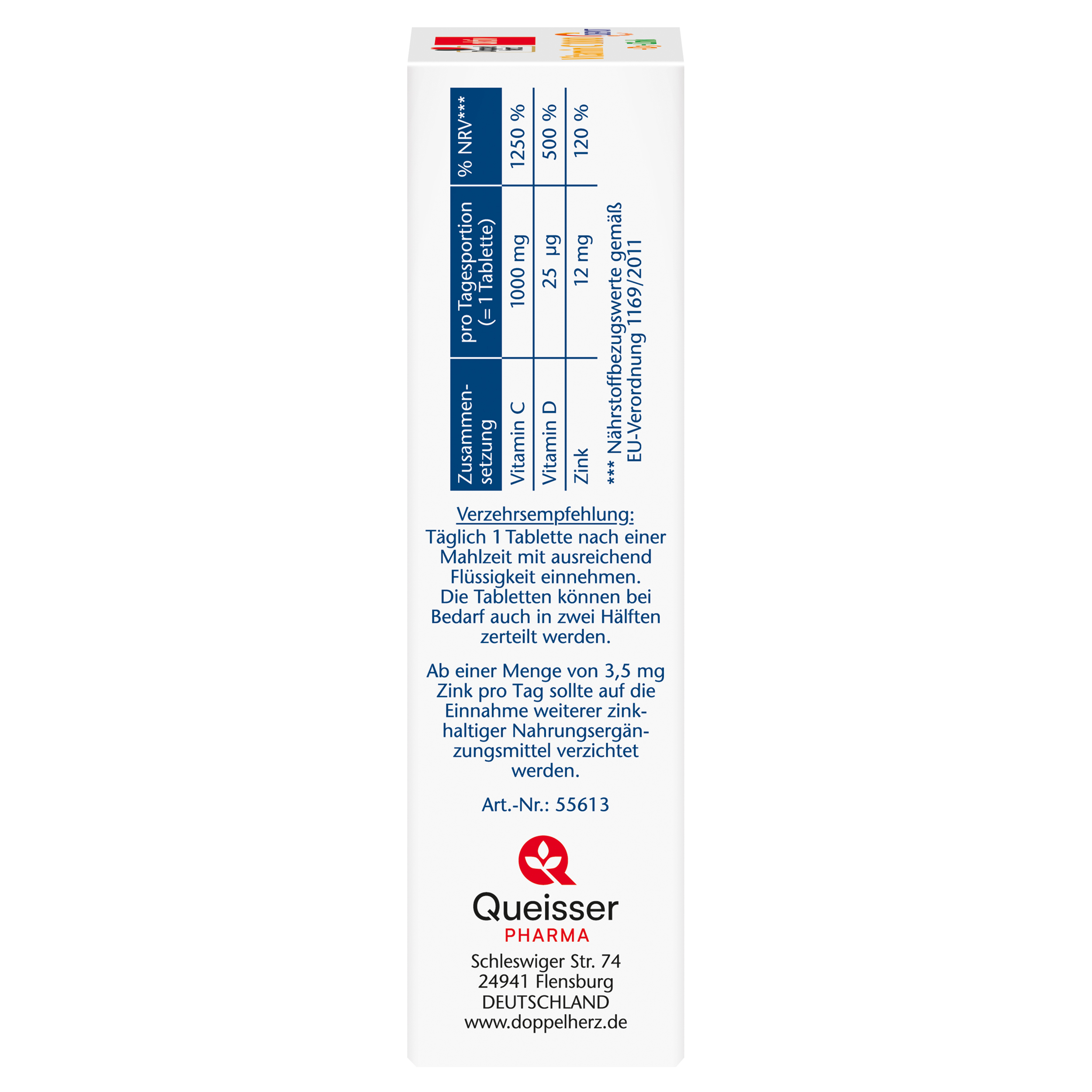 Doppelherz aktiv Vitamin C 1000 + D3 + Zink 30 St Tabletten