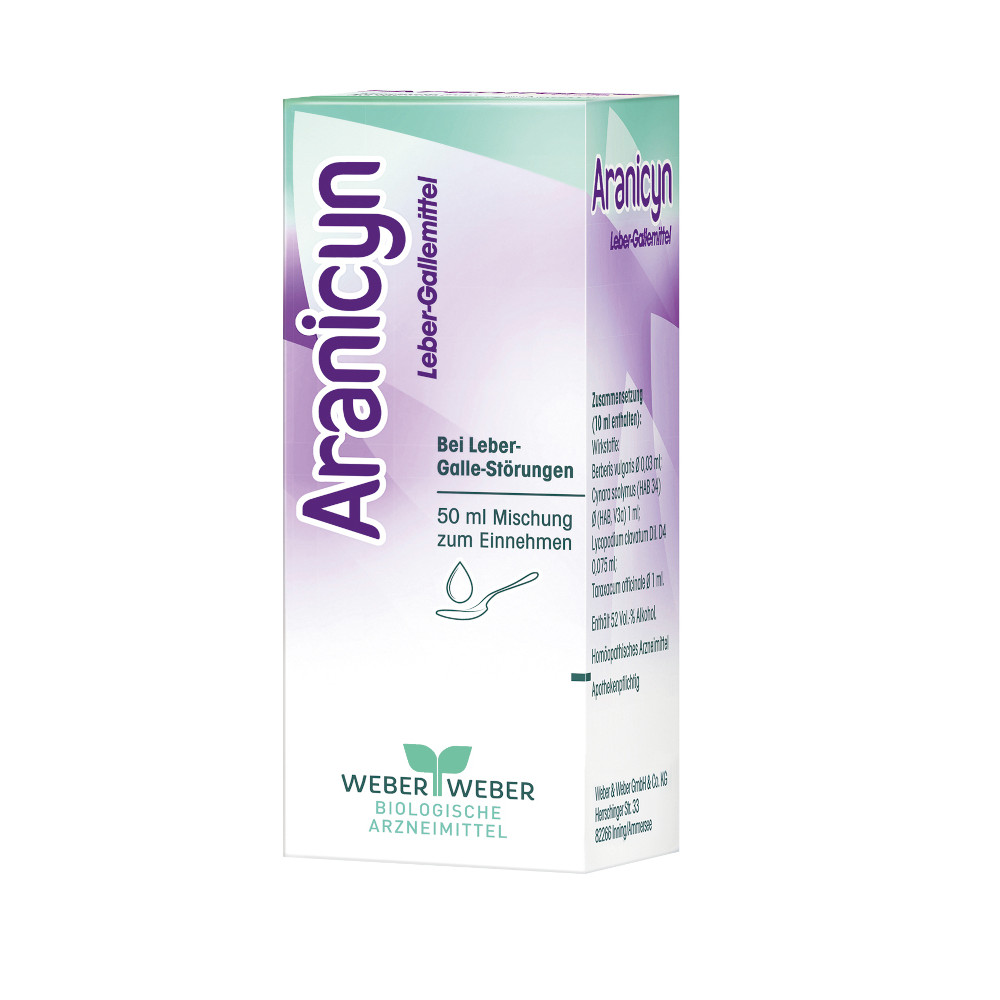ARANICYN Leber Gallemittel Tropfen zum Einnehmen 50 ml Mischung