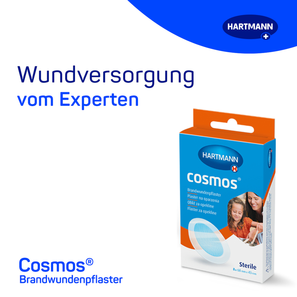 HARTMANN cosmos Brandwundenpflaster 8 St Pflaster