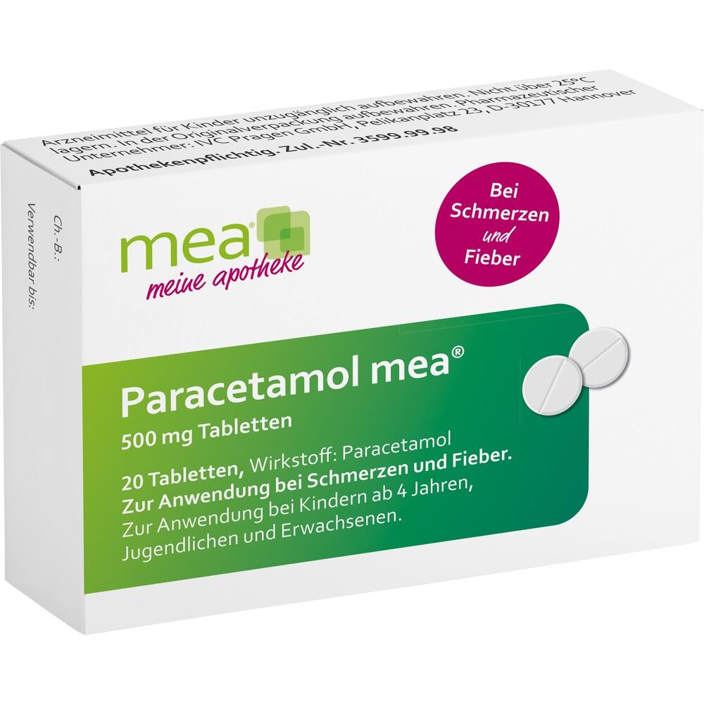 Paracetamol mea 500 mg 20 St Tabletten