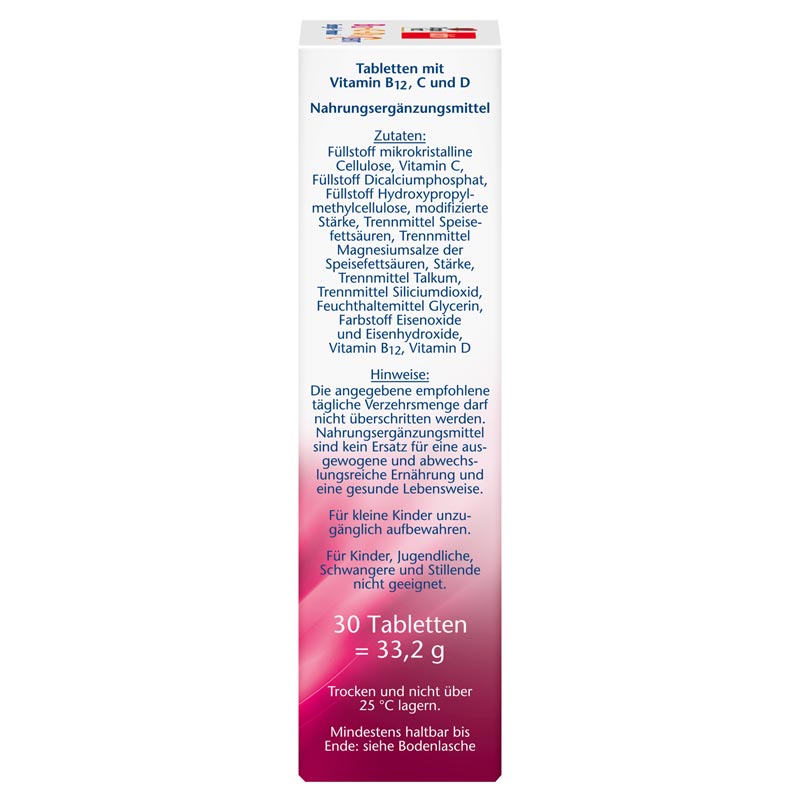 Doppelherz aktiv B12 + C + D3 Energie + Immun  30 St Tabletten