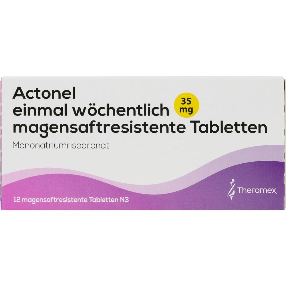 Actonel einmal wöchentlich magensaftresistente Tabletten 12 St Tabletten magensaftresistent
