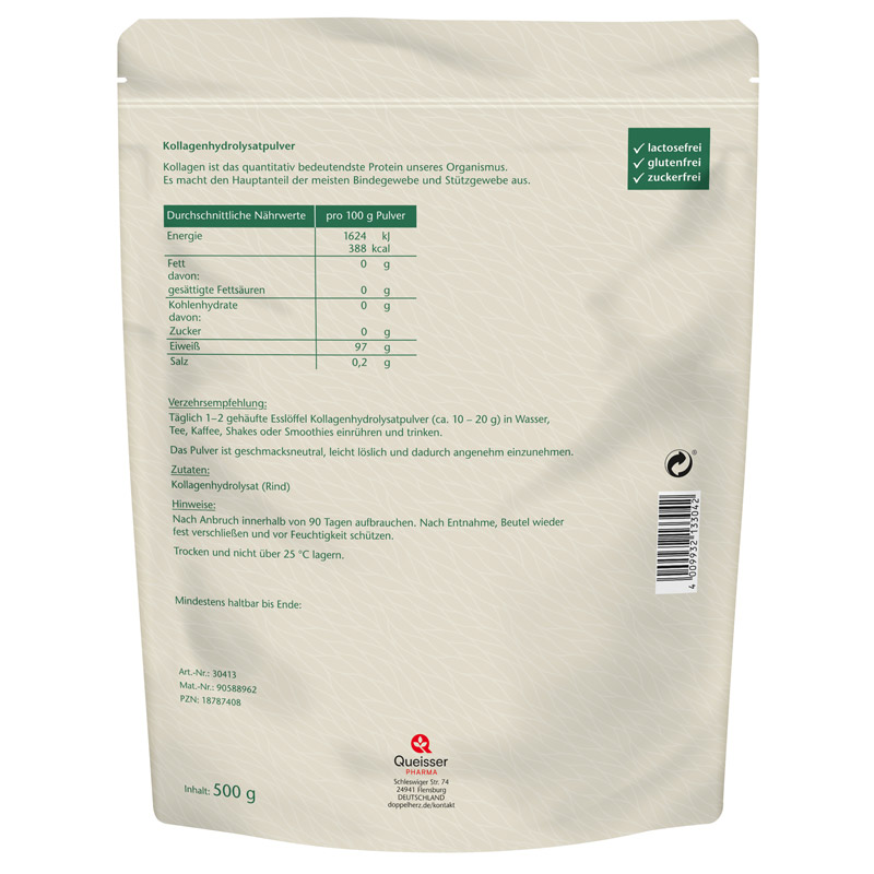 Doppelherz pure Kollagenpulver 500 g Pulver