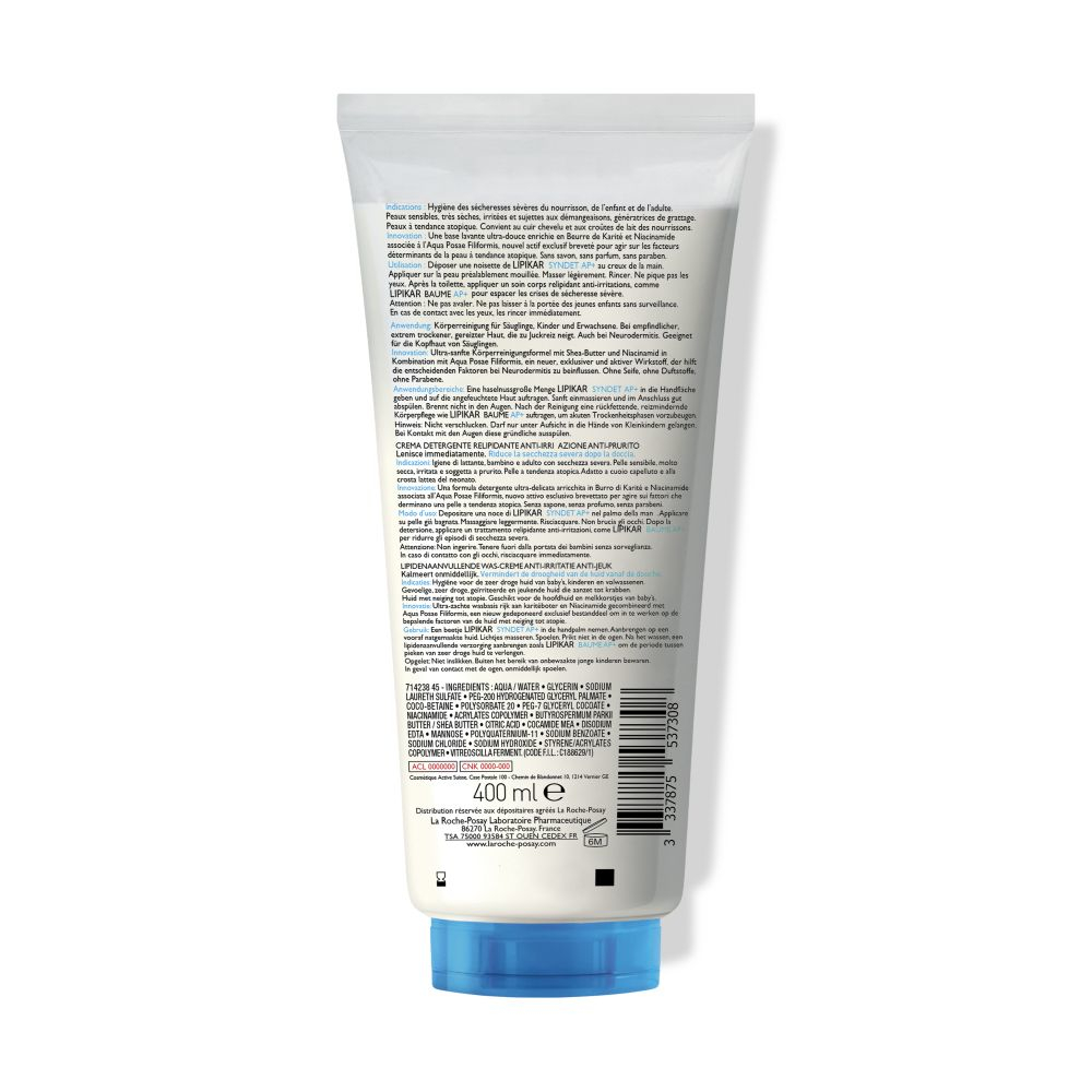 LA ROCHE-POSAY Lipikar Syndet AP+ Reinigungs-Cremegel 200 ml Gel