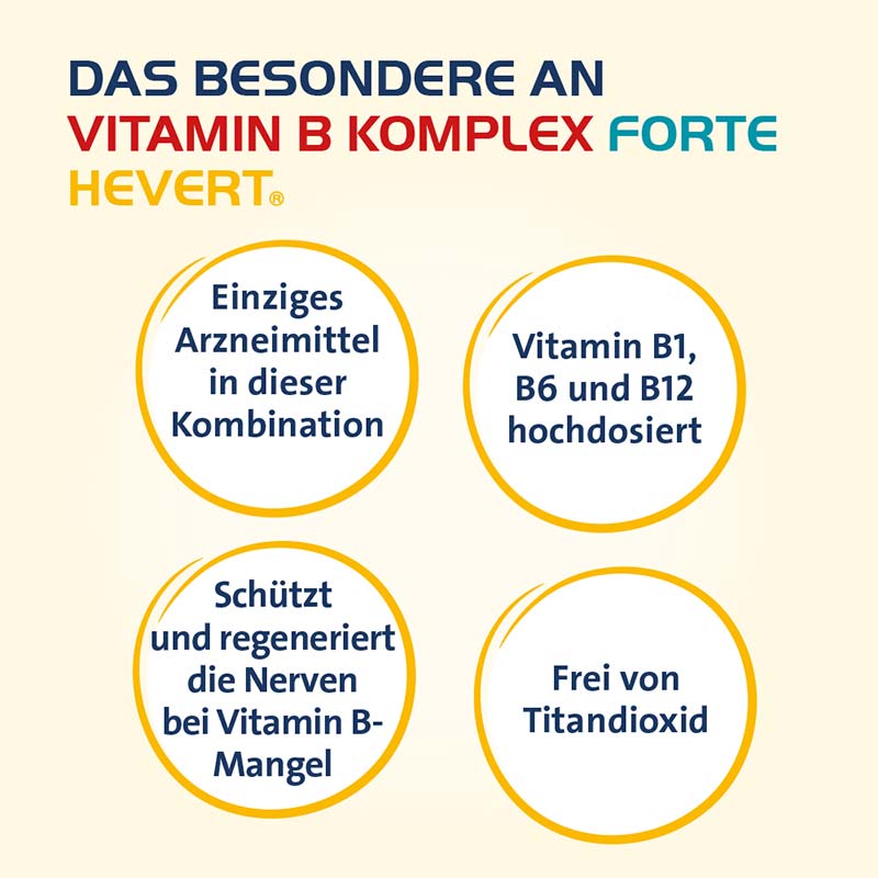 VITAMIN B KOMPLEX FORTE HEVERT 60 St Tabletten