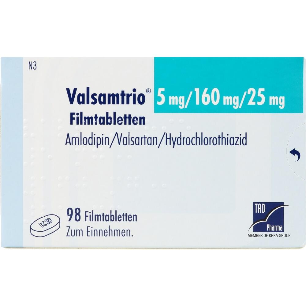 Valsamtrio 5 mg/160 mg/25 mg 98 St Filmtabletten