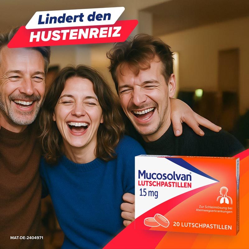 MUCOSOLVAN Lutschpastillen - Schleimlöser bei Husten 20 St Lutschpastillen