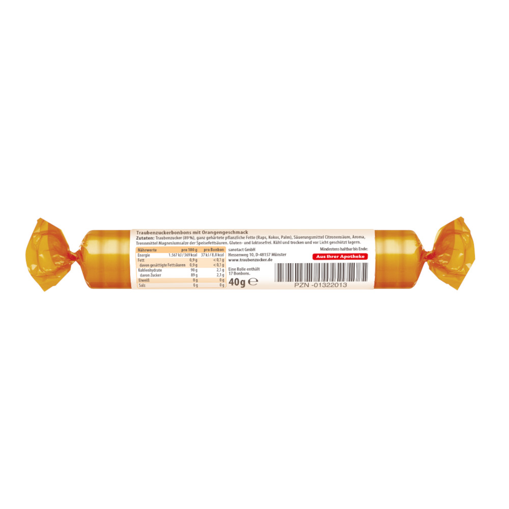 intact Traubenzucker Orange Rolle 1 St Tabletten