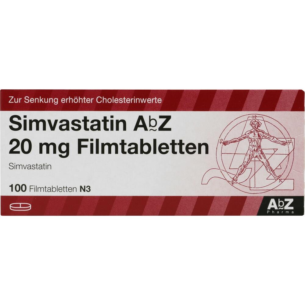 Simvastatin AbZ 20mg 100 St Filmtabletten