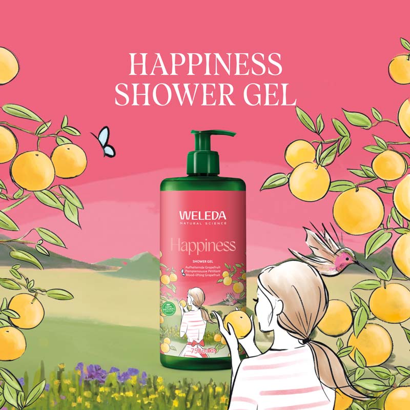 WELEDA Happiness SHOWER GEL  750 ml Duschgel