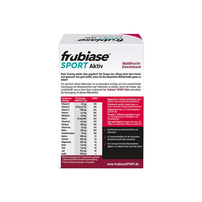 FRUBIASE SPORT Waldfrucht  20 St Brausetabletten