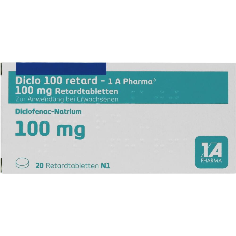 Diclo 100 retard-1 A Pharma 20 St Retard-Tabletten