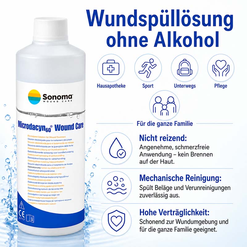 MICRODACYN60 Wundspüllösung 500 ml Spüllösung