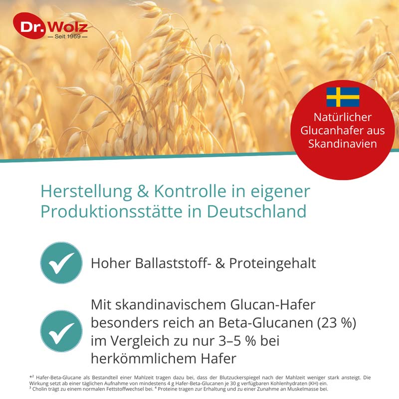 Dr. Wolz HAWEI Glucanhafer-Eiweiß-Shake Vanillegeschmack  432 g Pulver