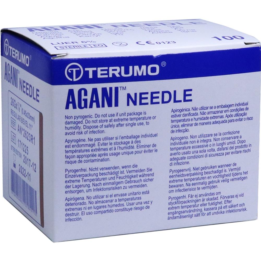 AGANI Kanüle 26 G 23 mm braun 100 St Kanüle