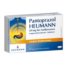 Pantoprazol Heumann 20mg bei Sodbrennen 7 St Tabletten magensaftresistent