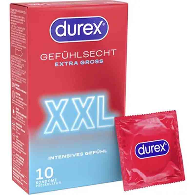 durex GEFÜHLSECHT EXTRA GROSS XXL 10 St Kondome