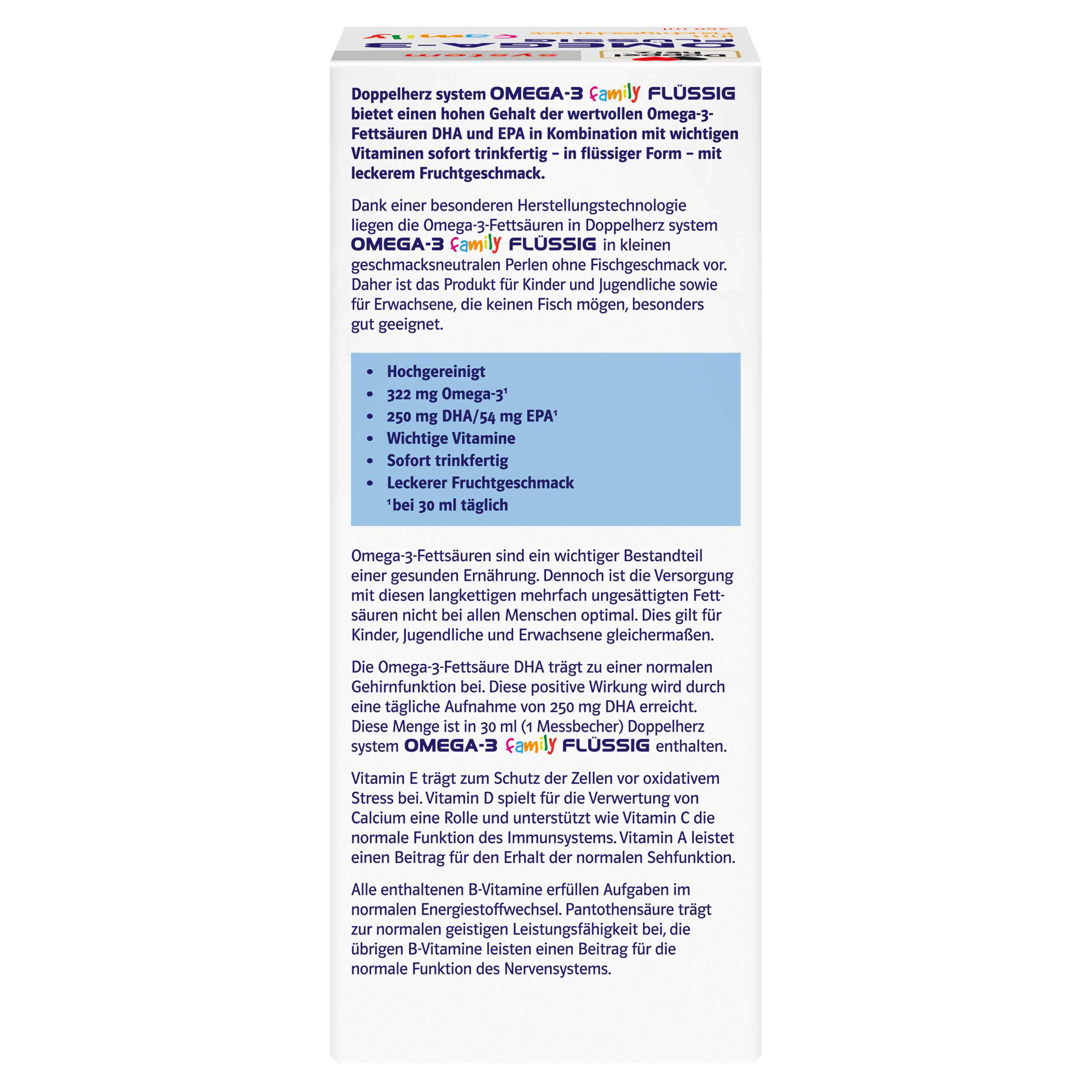 Doppelherz system OMEGA-3 FLÜSSIG family 250 ml Flüssigkeit zum Einnehmen