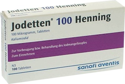 Jodetten 100 Henning 100 Mikrogramm 100 St Tabletten