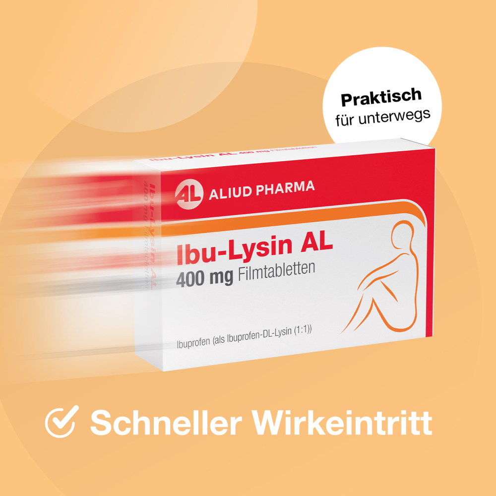Ibu-Lysin AL 400 mg Filmtabletten bei akuten Schmerzen