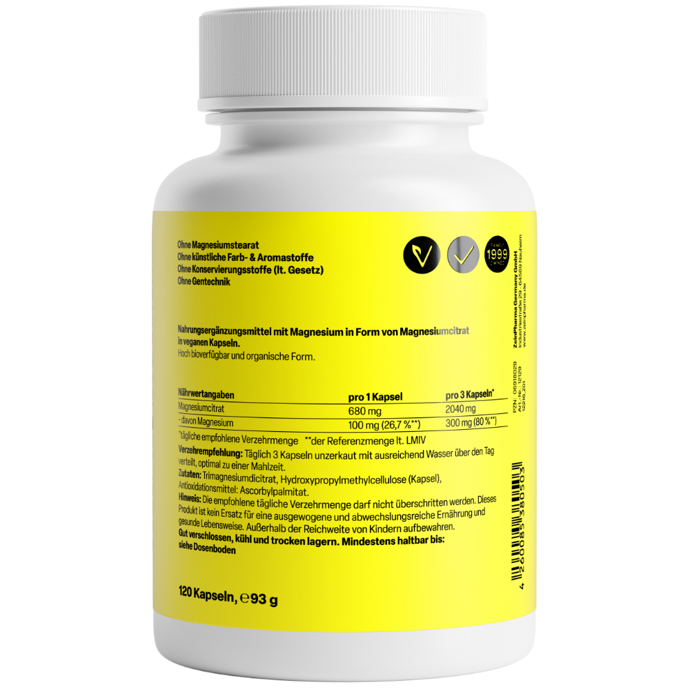 Zein PHARMA Magnesium Citrat 680mg 120 St Kapseln