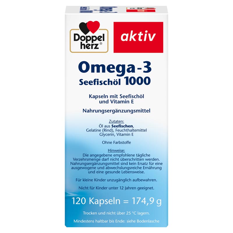 Doppelherz aktiv Omega-3 Seefischöl 1000 120 St Kapseln