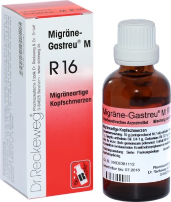 MIGRÄNE GASTREU M R 16 Tropfen zum Einnehmen 22 ml Mischung