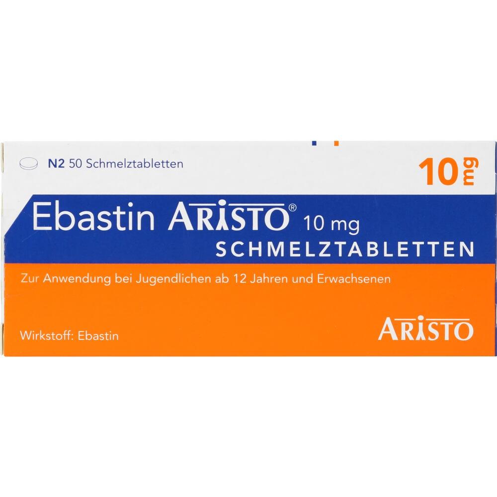 EBASTIN Aristo 10 mg Schmelztabletten 50 St Schmelztabletten