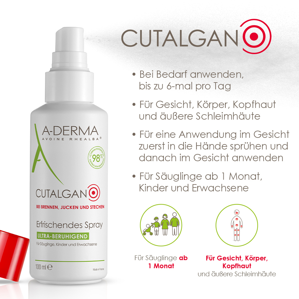 A-DERMA Cutalgan  Erfrischendes Spray 100 ml Spray